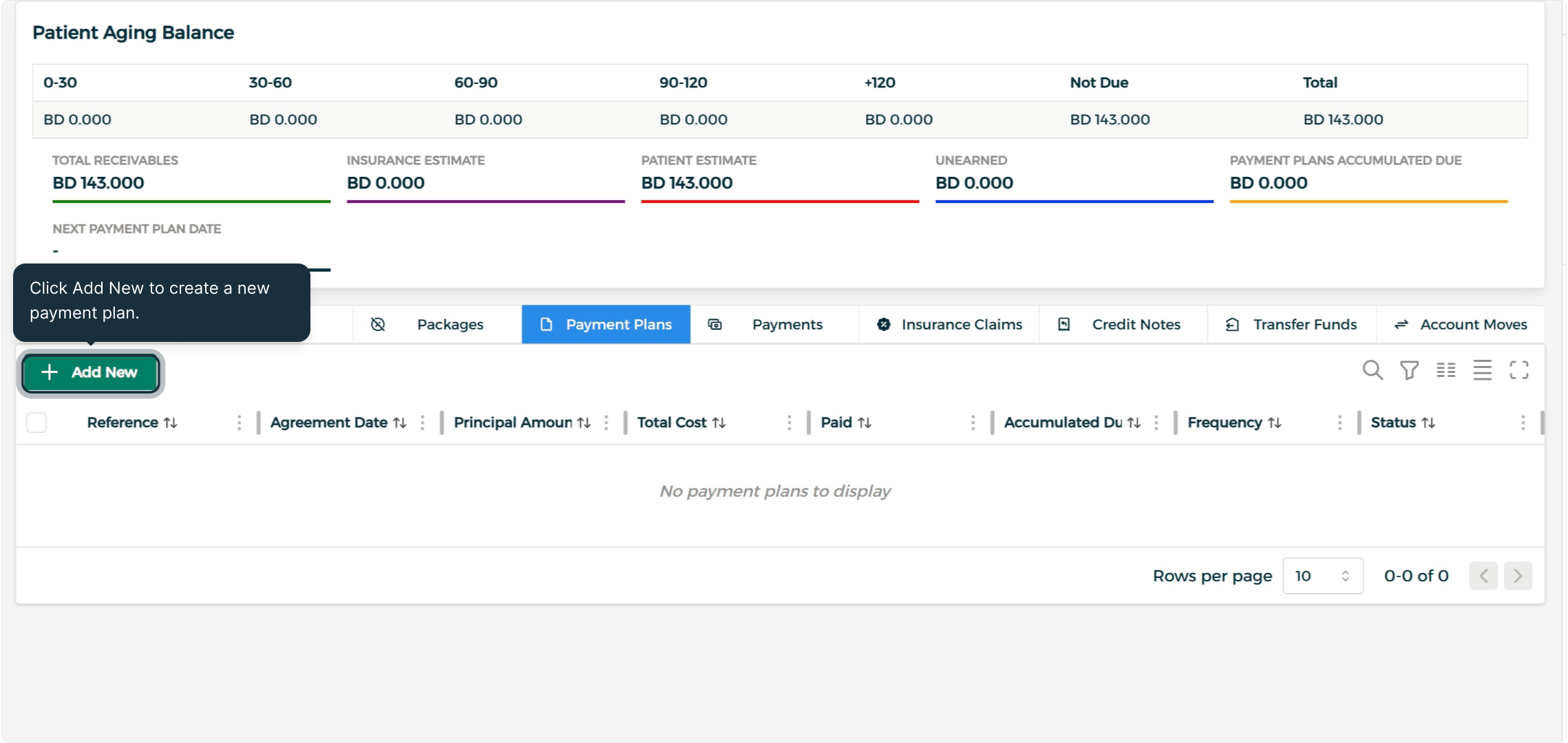 Step 12 - Initiate a Payment Plan