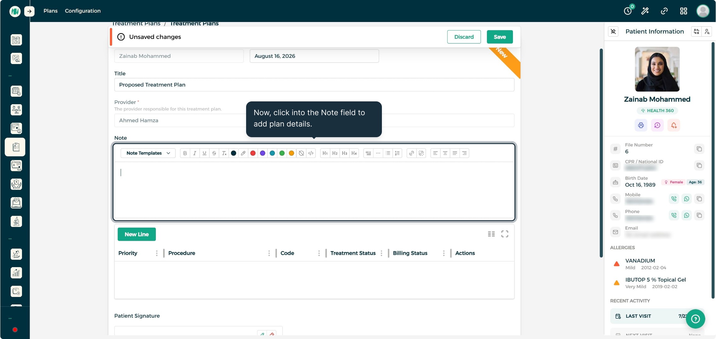 Add plan notes